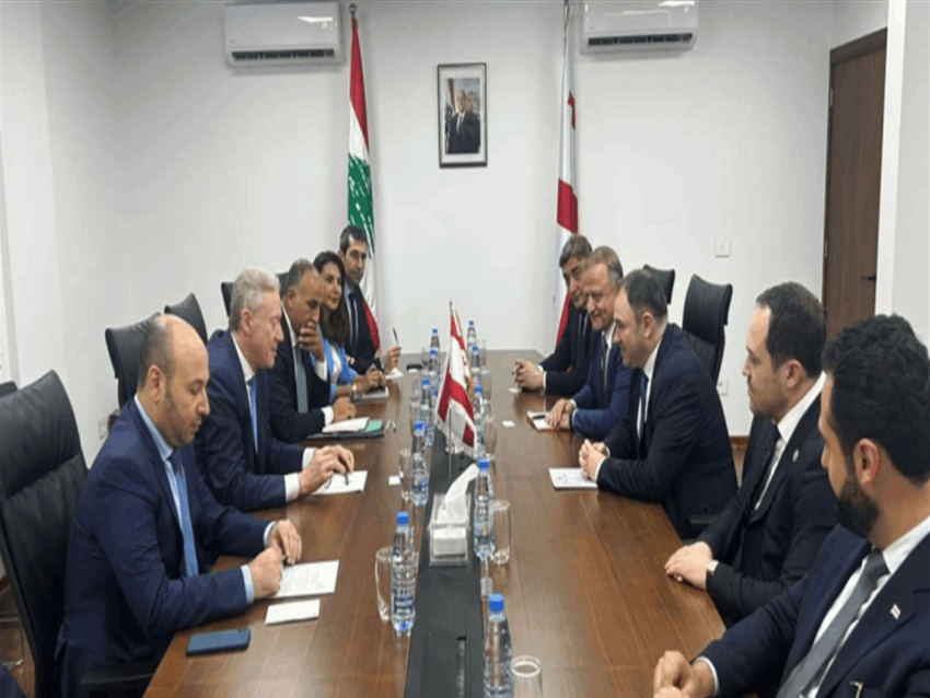 رجّي أمام الوفد الجورجي: نطالب بالضغط على إسرائيل وإطلاق الأسرى