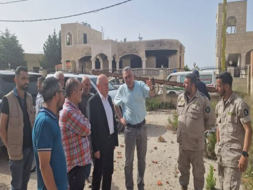 رئيس مجلس الجنوب واصل جولاته في القرى الحدودية المتضررة