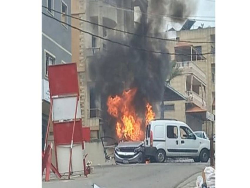 بالفيديو: استهداف سيارة في كفرا و أنباء عن إصابات