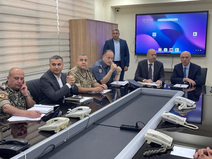 الحجار ترأس اجتماعًا أمنيًا في سراي صيدا لبحث التحضيرات للانتخابات البلدية