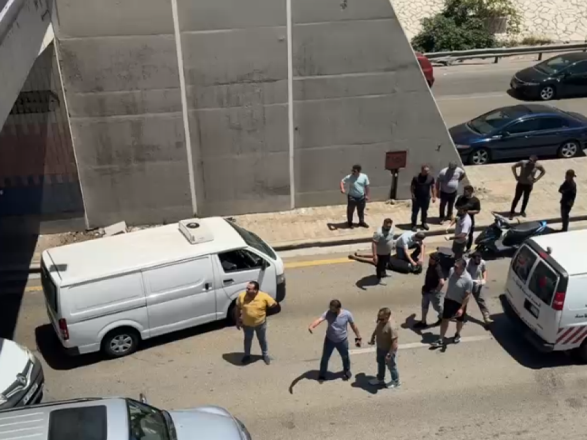 بالفيديو: قتيل بحادث سير على على اوتوستراد المطار 