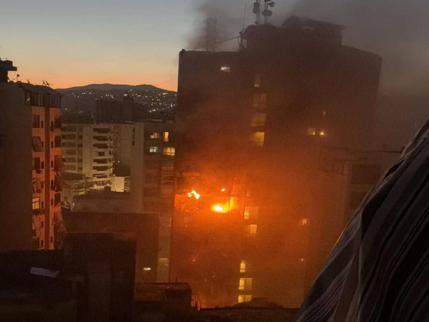 غارة إسرائيلية استهدفت شقة سكنية بمنطقة عائشة بكار في بيروت