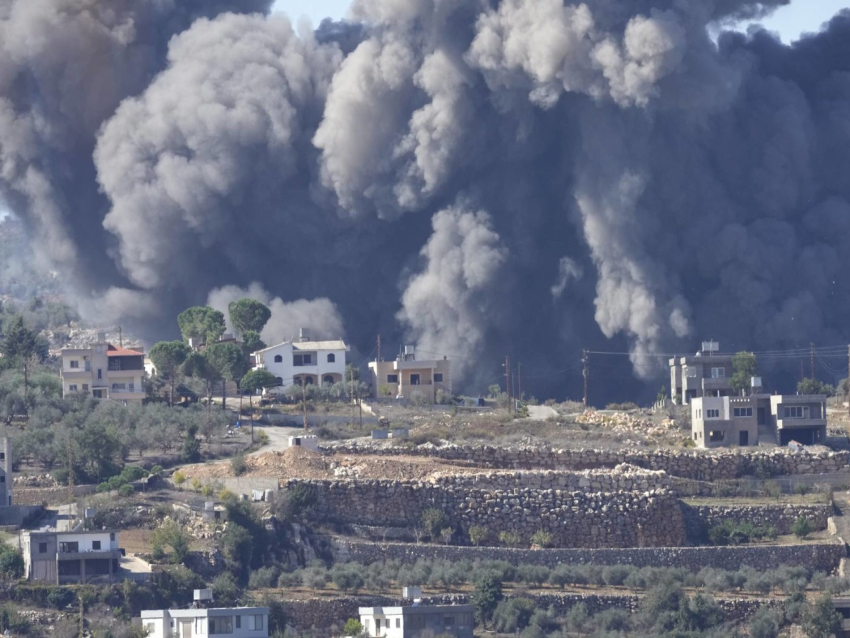 غارة جوية معادية على بليدا و إنفجار صواريخ إعتراضية في حولا