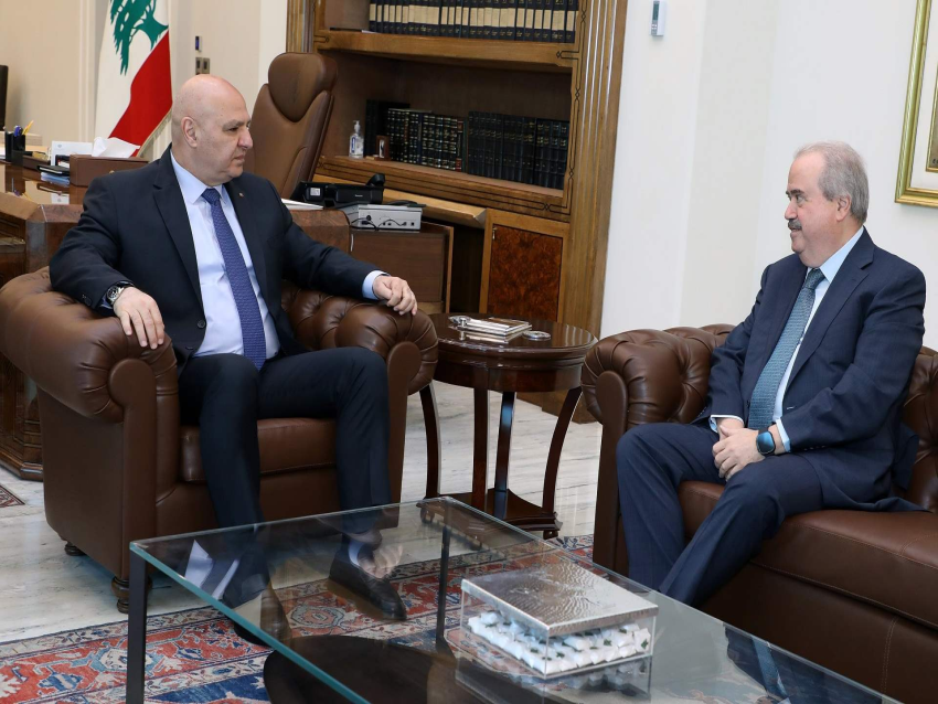  وزير المالية ياسين جابر أطلع الرئيس عون على عمل الوزارة وعرض معه القوانين ذات الصلة وملف التعيينات