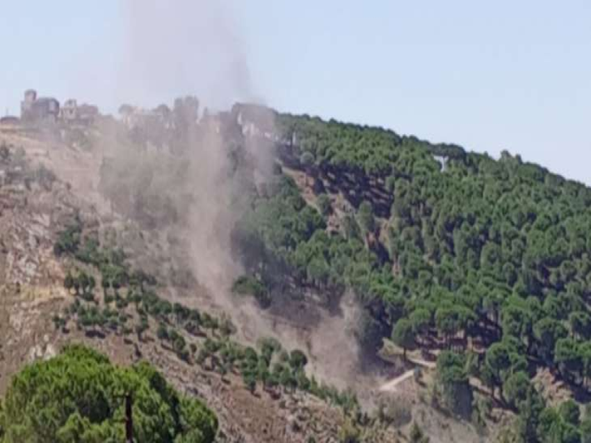 قصف مدفعي معادٍ  استهدف محيط رعاة الماشية في جبل سدانة بمرتفعات بلدة كفرشوبا 