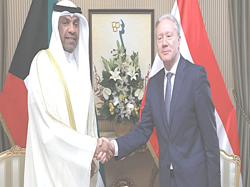 رجي التقى نظيره الكويتي ودعا الكويتيين للعودة إلى لبنان للسياحة والاستثمار