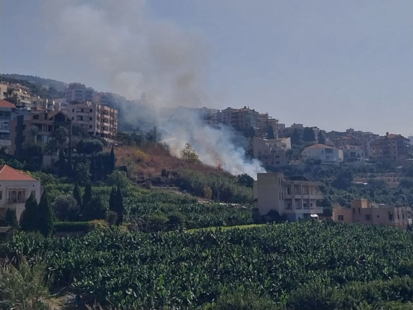 حريق في الفيدار بجبيل والدفاع المدنيّ يعمل على إخماده