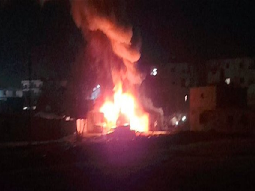 حريق بمخيم للنازحين السوريين في خربة داوود _عكار والاضرار مادية