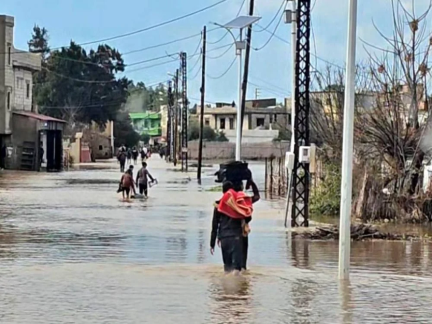 نداء الوطن: طوفان النهر الكبير يعزل السماقية وجوارها