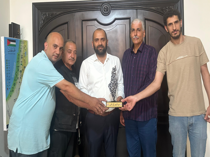 المحامي محمد ملص  إستقبل وفداً من الجبهة الشعبية و أكد على أهمية الوحدة في دعم القضية الفلسطينية