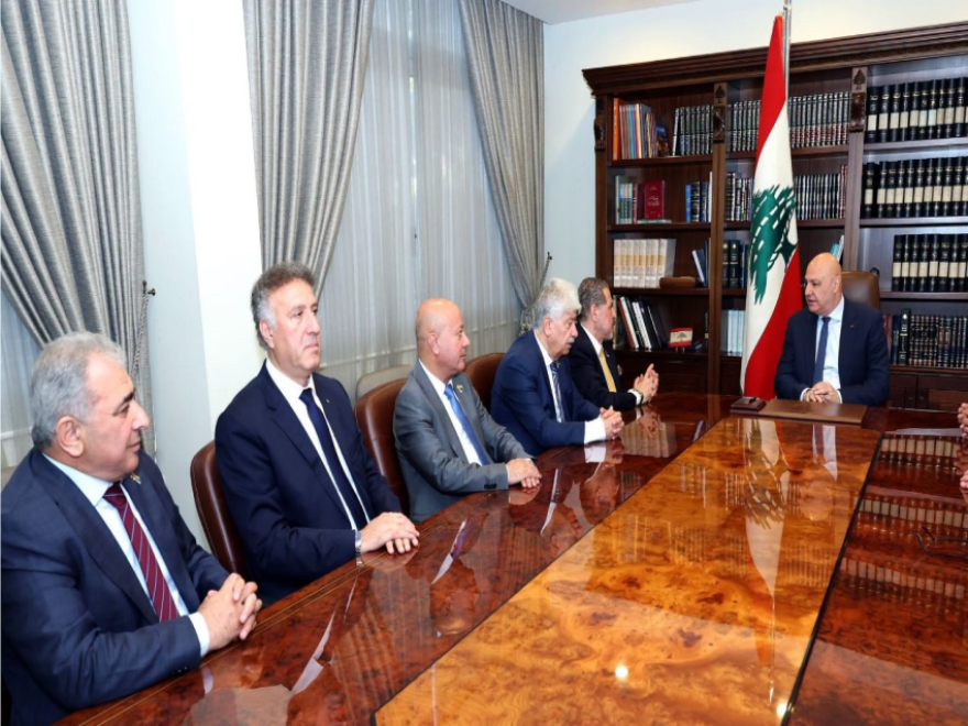 الرئيس عون لياسر عباس: الالتزام بحصرية السلاح وتنفيذ قرارات مجلس الوزراء