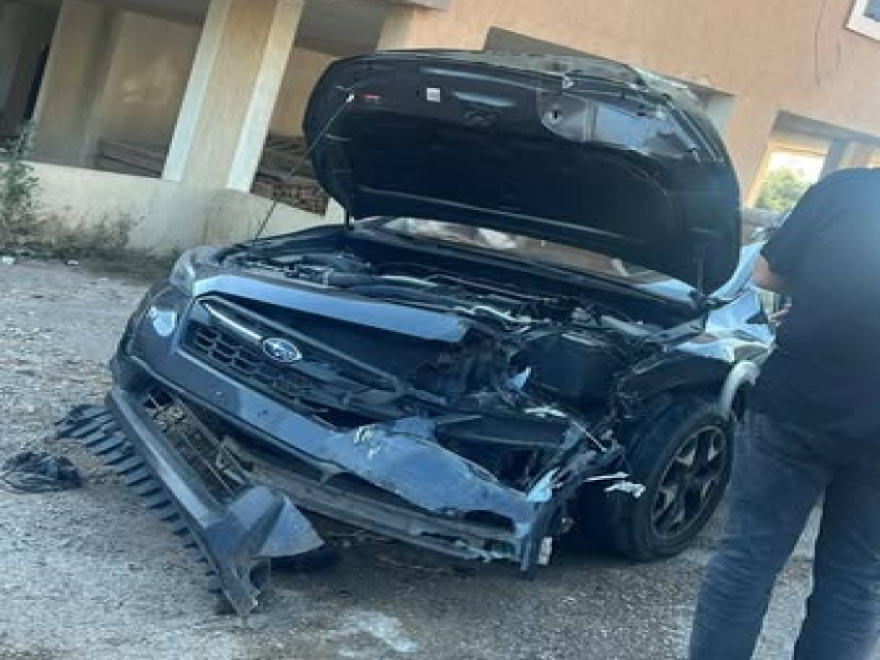 بالصور: حادث سير على طريق رشعين – ديرنبوح
