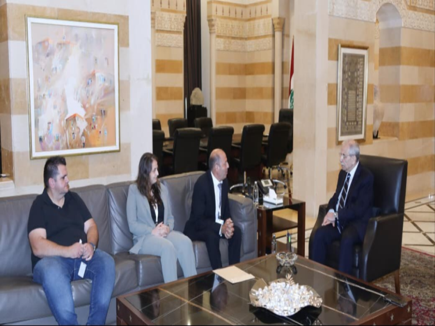 سلام بحث مع وفد من بلدية القوزح أوضاع النازحين واستقبل وفد 
