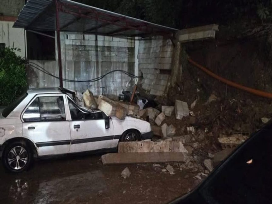 انهيار حائط دعم في ببنين بسبب الأمطار الغزيرة