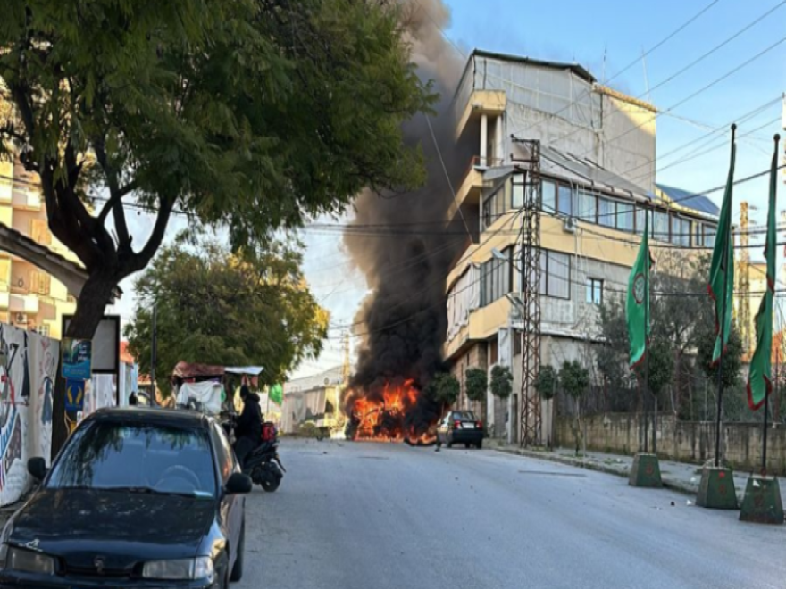 غارة جوية معادية استهدفت سيارة في النبطية