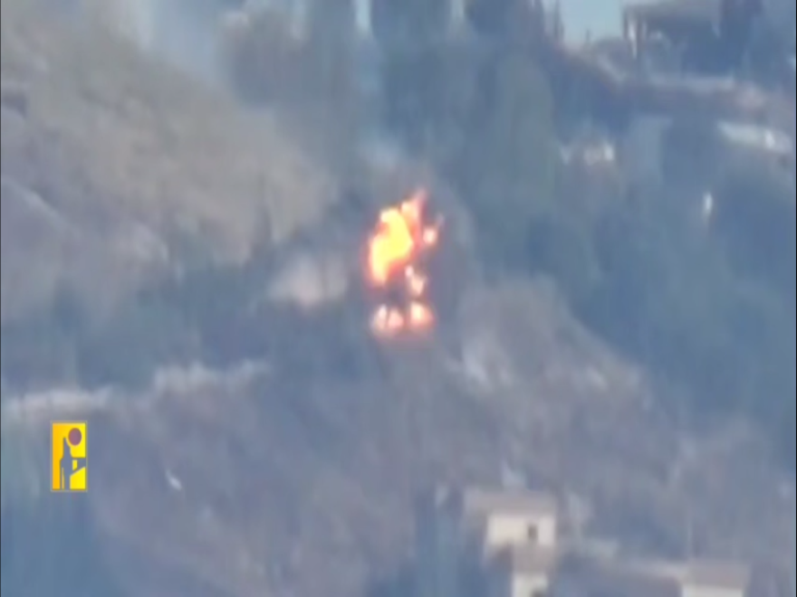 حزب الله نشر مشاهد من عملية إستهدافه دبّابة ميركافا في محيط قلعة الشقيف بصاروخٍ موجّه
