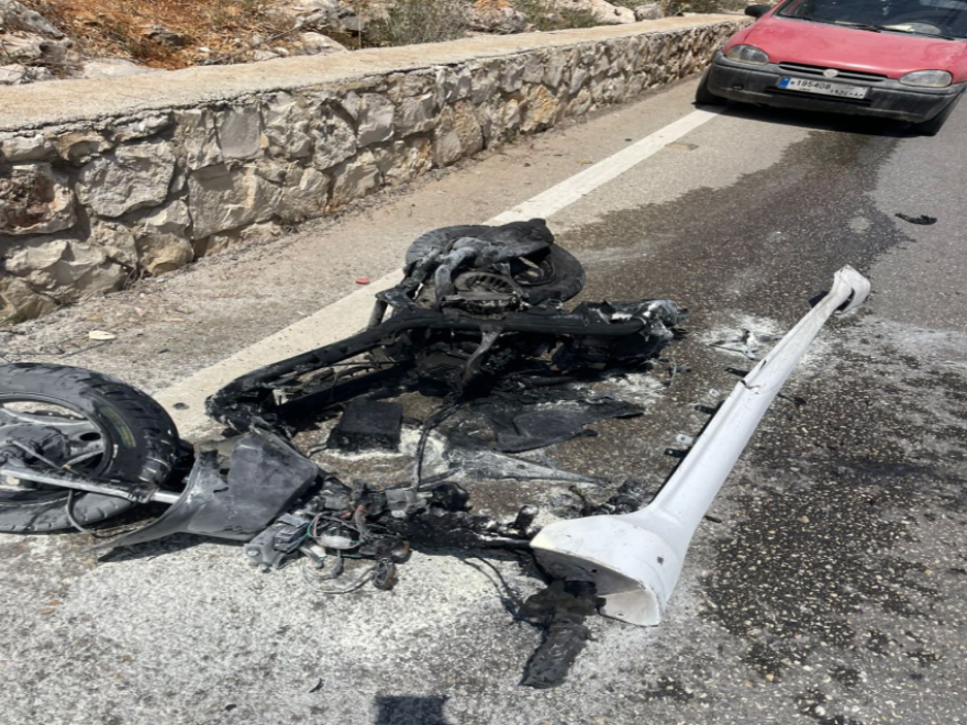 مسيّرة إسرائيلية استهدفت دراجة نارية على طريق بلدة أرنون